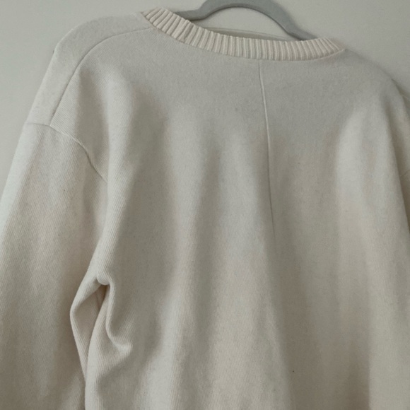 NWT Zara Cream Soft Crew Neck Sweater - Picture 9 of 10